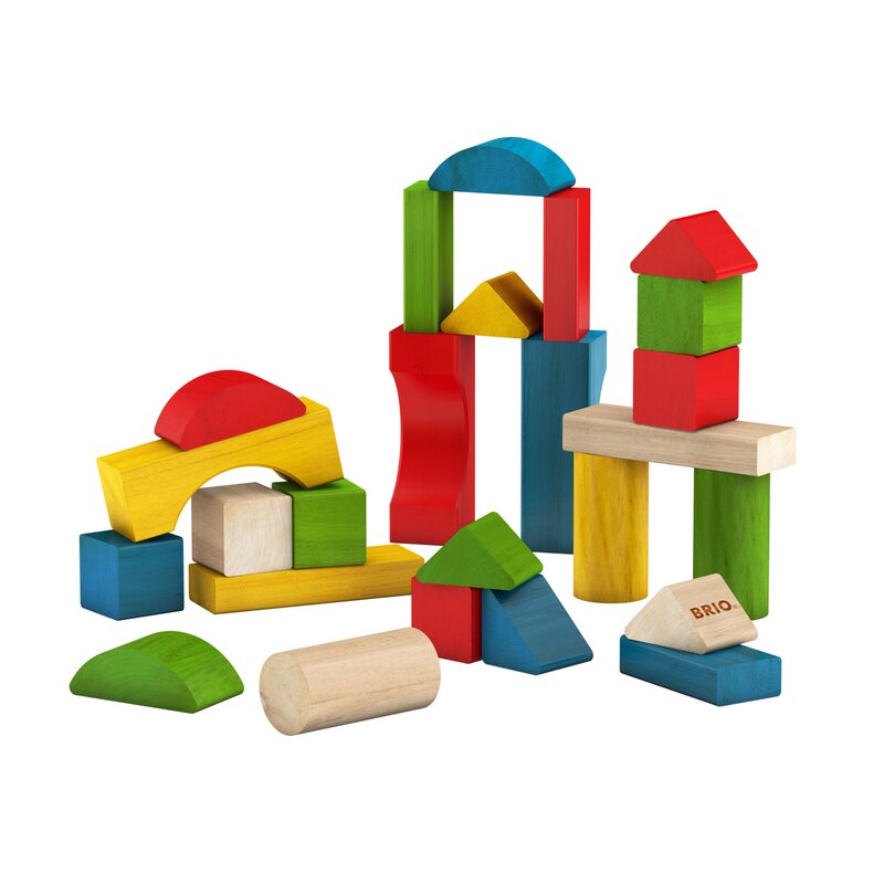 Brio - cuburi , 25 piese, multicolor