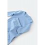 Set bluzita cu maneca lunga si pantaloni lungi - bumbac organic 100% - Bleu, BabyCosy (Marime: 18-24 Luni) - 4