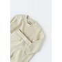 Set bluzita cu maneca lunga si pantaloni lungi - bumbac organic 100% - Crem, BabyCosy (Marime: 6-9 luni) - 3