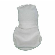 KidsDecor - Set caciula cu protectie gat Fleece Alb pentru copii 6-18 luni, din bumbac