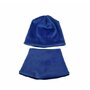KidsDecor - Set caciula cu protectie gat Fleece Blue pentru copii 18-36 luni, din bumbac - 5