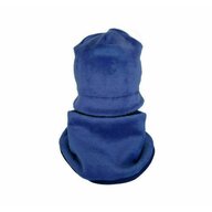 KidsDecor - Set caciula cu protectie gat Fleece Blue pentru copii 3-5 ani, din bumbac