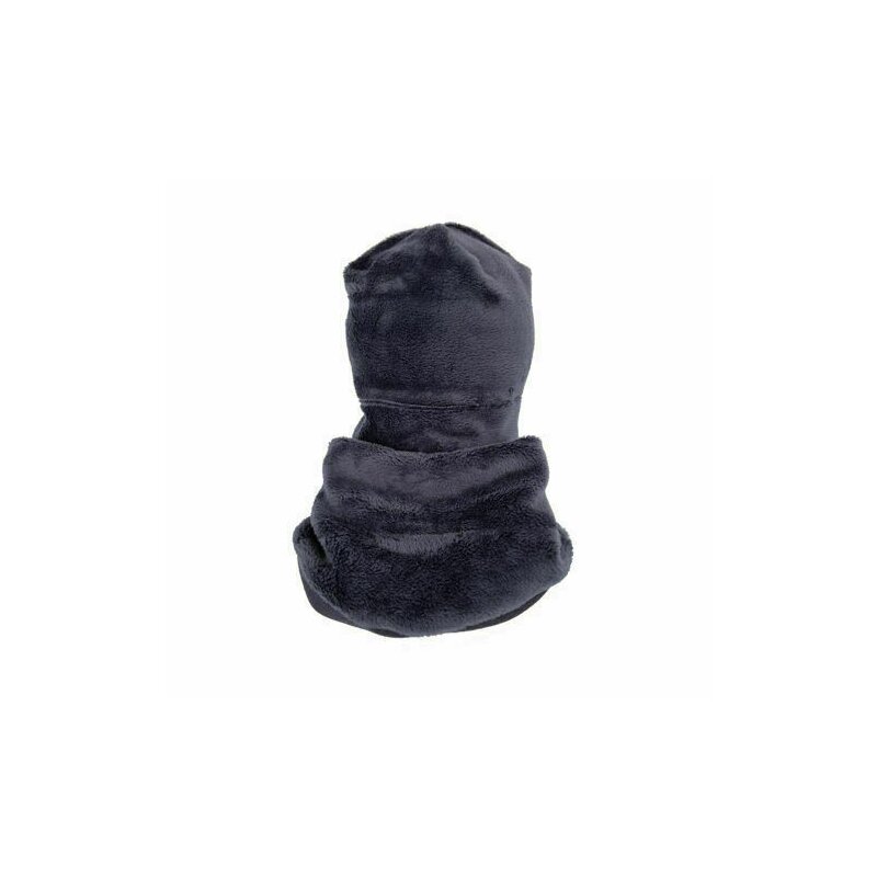 Kidsdecor - set caciula cu protectie gat nou nascut fleece navy, din bumbac