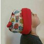 KidsDecor - Set caciula cu protectie gat Red Animals pentru copii 18-36 luni, din bumbac - 6