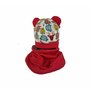 KidsDecor - Set caciula cu protectie gat Red Animals pentru copii 6-18 luni, din bumbac - 1
