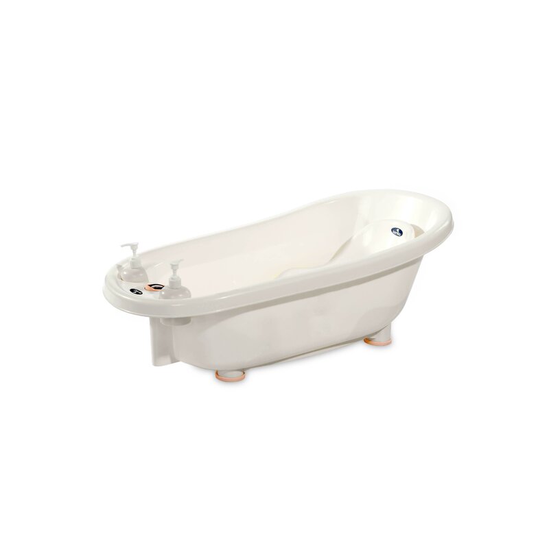 Lorelli - set de baie cu termometru, cu accesorii, 88 cm, reductor, roz