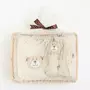 Set cadou 5 piese, New Baby, Din bumbac organic, salopeta, baveta, paturica cu gluga, jucarie, Marime 0 - 3 luni, Beige - 2