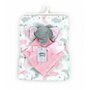 Mother's choice - Set cadou bebelusi cu paturica si jucarie atasament elefantel roz - 1