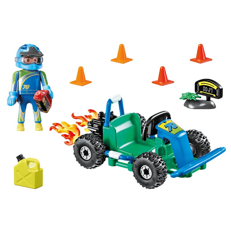 Playmobil - set de constructie kart city life