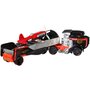 Mattel - Set vehicule Camion si masina sport Sky show rig , Hot wheels, Multicolor - 3