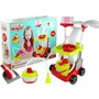 Set carucior de curatenie pentru copii, Cleaning Trolley, cu 8 Accesorii de jucarie, Multicolor, LeanToys, 3560 - 2