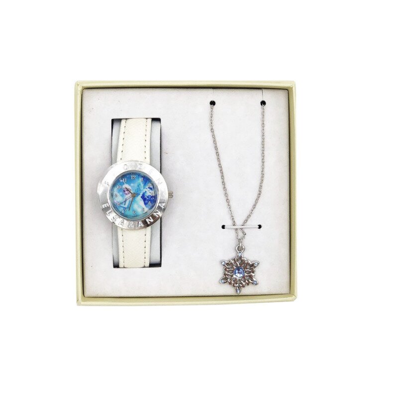 Set ceas alb si colier frozen disney