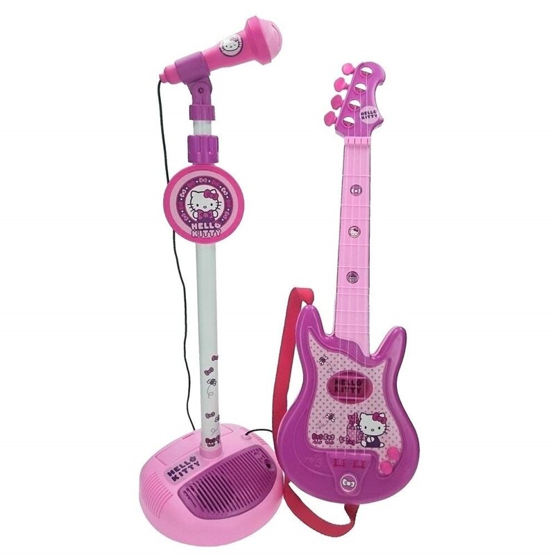 Reig musicales - set chitara cu microfon, hello kitty