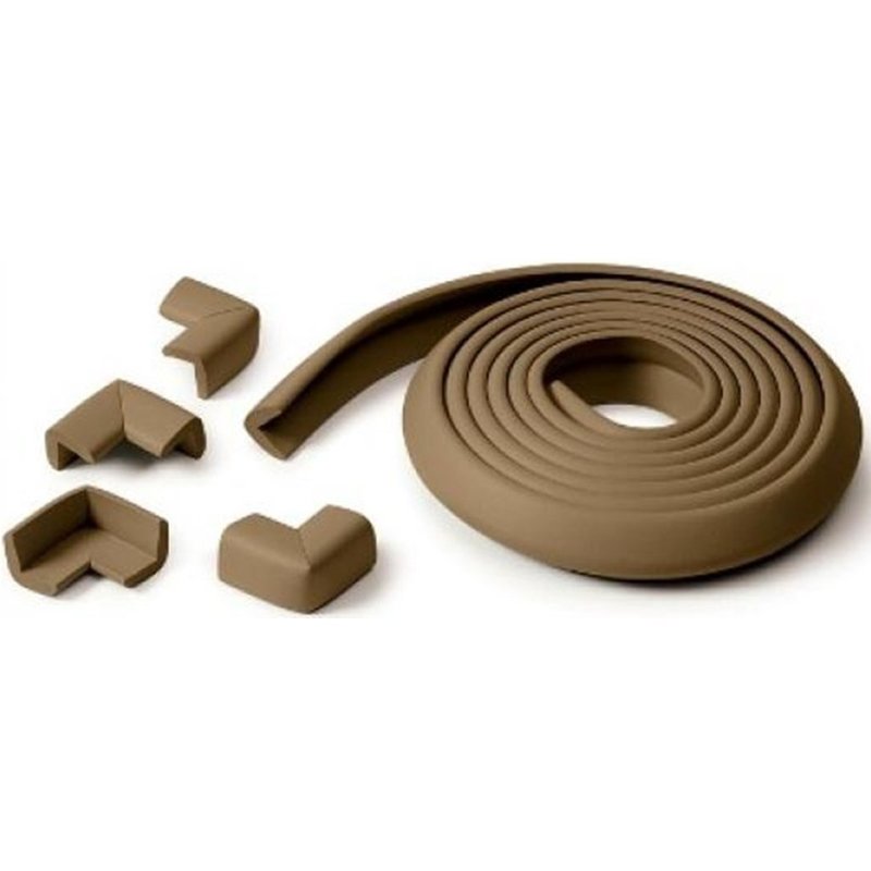 Prince lionheart - set complet de protectie margine si colturi pentru suprafete dure maro