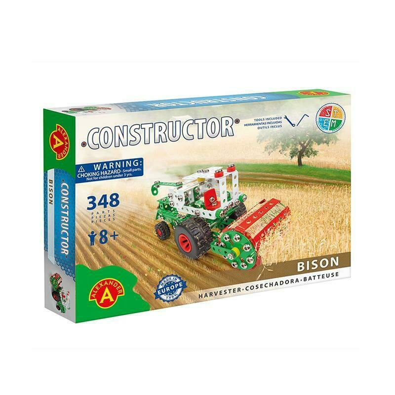 Alexander Toys - Set de constructie Vehicul Grizzly Combina , Constructor , 348 piese metalice