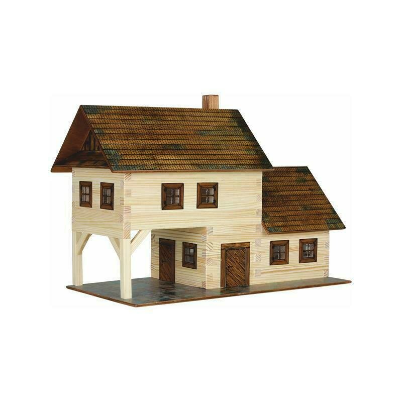 Walachia - set constructie arhitectura taverna, 213 piese din lemn,