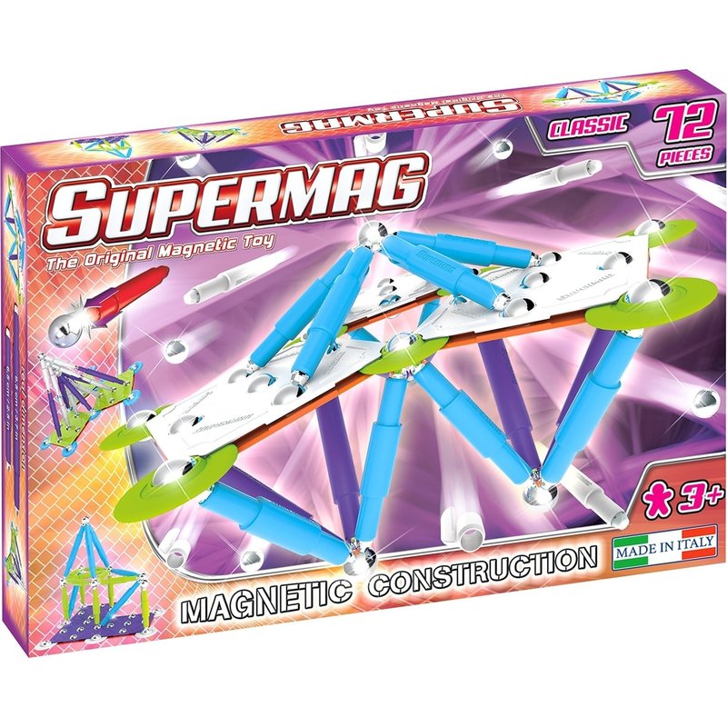 Supermag - set constructie clasic trendy, 72 piese