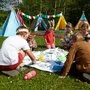 Cort pentagonal Tee-Pee, de colorat, Pony - 2