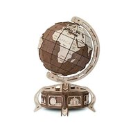 EWA - Puzzle 3D The Globe , Puzzle Copii , Cu mecanism din Lemn, piese 393, Maro