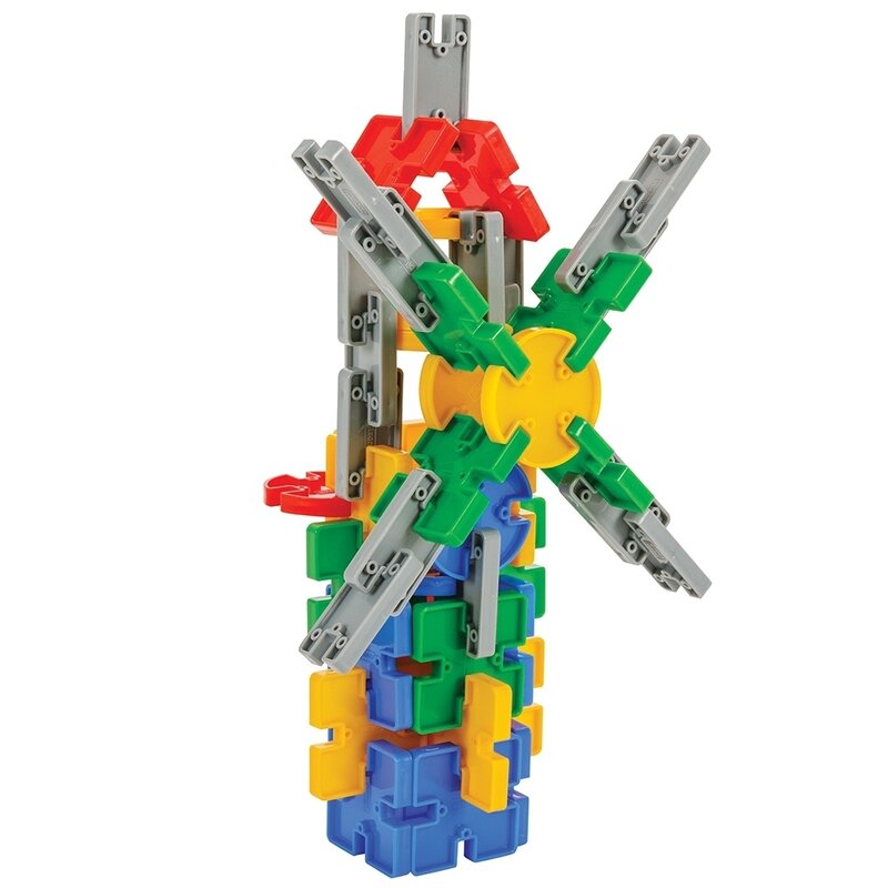 Pilsan - set de constructie multifunctional building blocks, in cutie, 320 piese