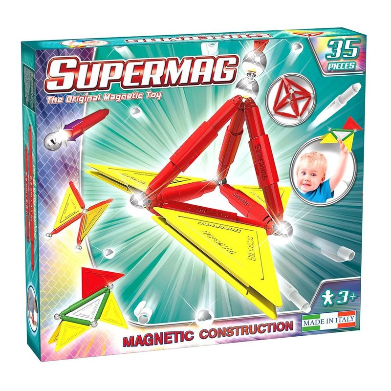Supermag - set constructie primary, 35 piese