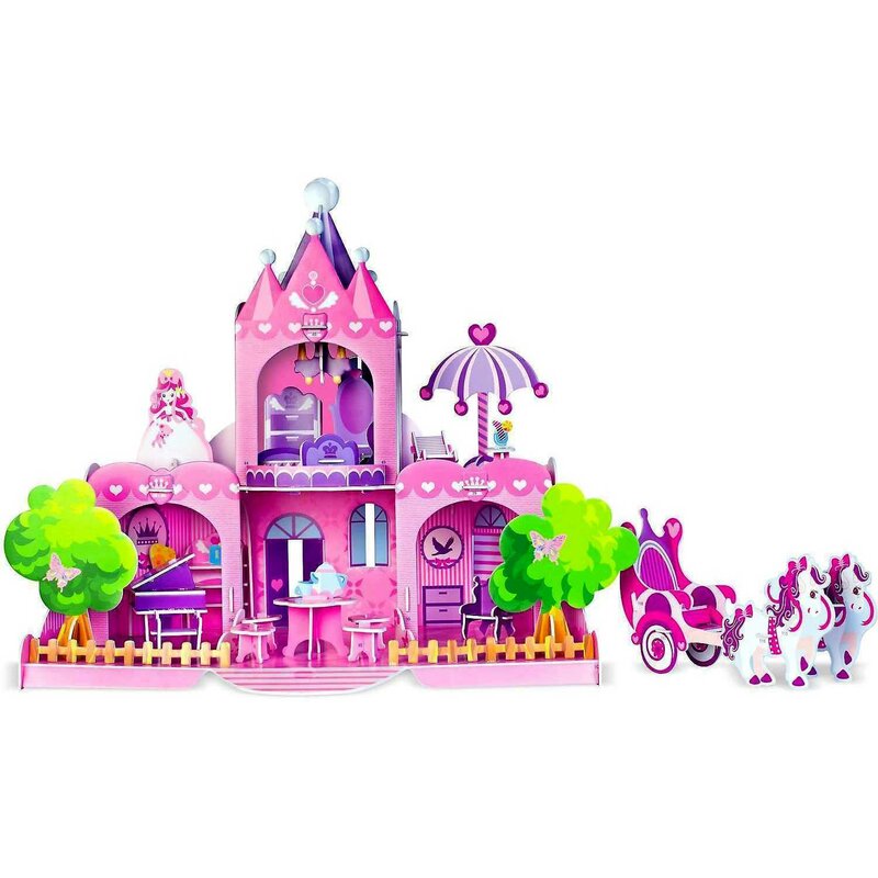 Fiesta crafts - puzzle 3d castelul printesei puzzle copii, piese 109