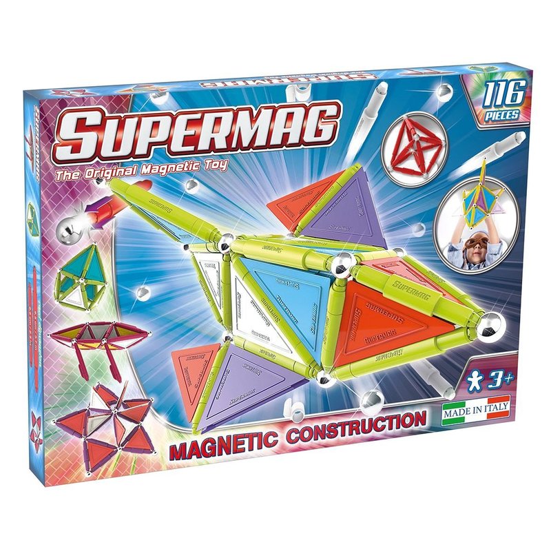 Supermag - set constructie trendy 116 piese
