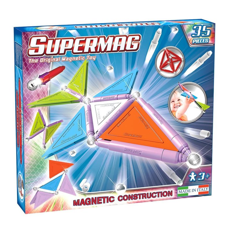 Supermag - set constructie trendy, 35 piese