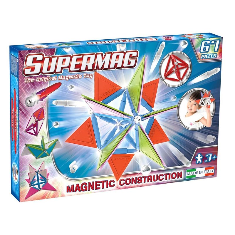 Supermag - set constructie trendy, 67 piese