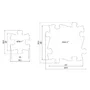 Muffik - Set covorase ortopedice senzoriale puzzle Diamant A - 2