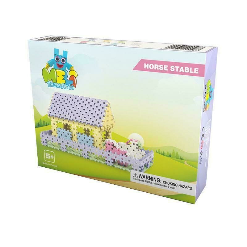 Meli constructor - set creativ de constructie grajdul cailor, 459 piese, meli