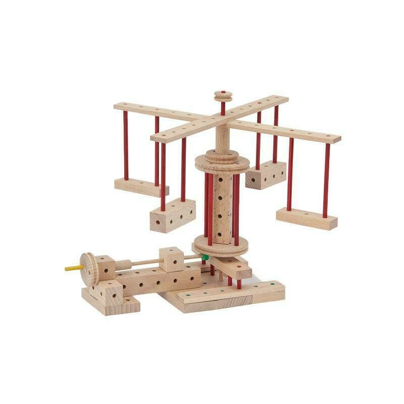 Matador - set cuburi de constructie din lemn explorer 222 piese, +5 ani,