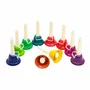 Set de 10 clopotei acordati diatonic, cu oprire - 3