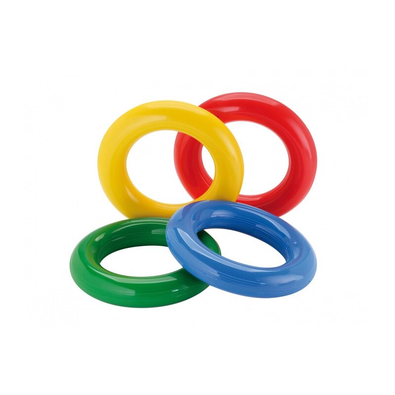 Gymnic - jucarie de echilibru inele gym ring 4 buc, pentru stimulare senzoriala din cauciuc