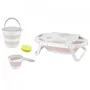 Set cadita pliabila de baie Babyjem, 5 piese (Culoare: Bleu) - 1