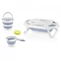 Set cadita pliabila de baie Babyjem, 5 piese (Culoare: Bleu) - 2