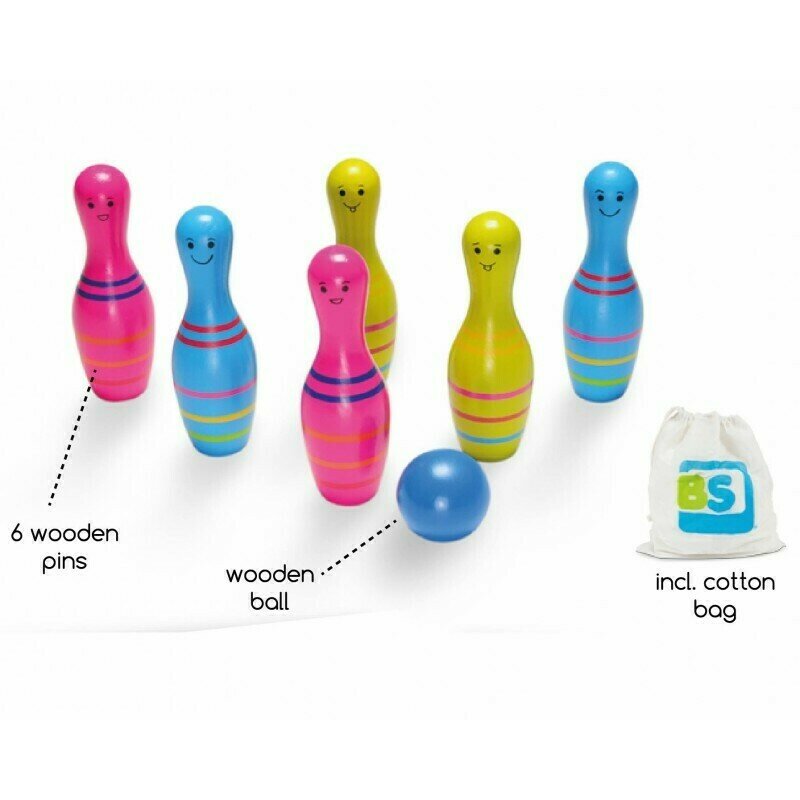 Bs toys - joc de gradina set de bowling skittles jr.