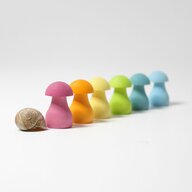 Grimm's spiel und holz design - Set de ciupercute, pastel