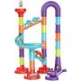 Set de constructie, Johntoy, Marble Track, Include bile, Dezvolta coordonarea mana-ochi, 45 piese, 36 luni+, Mov - 1