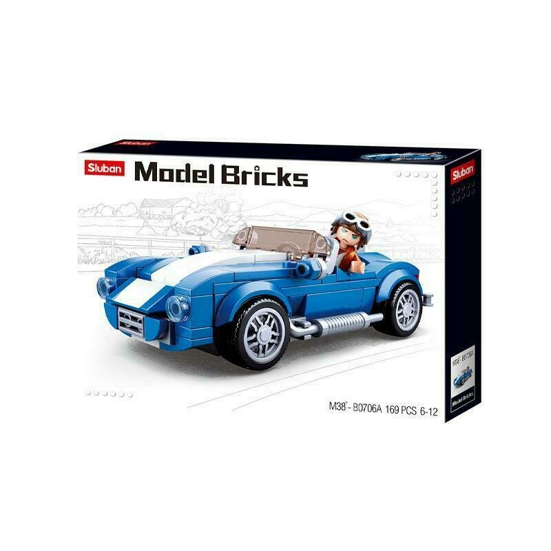 Sluban - set de constructie vehicul macheta masina sport clasica , 169 piese