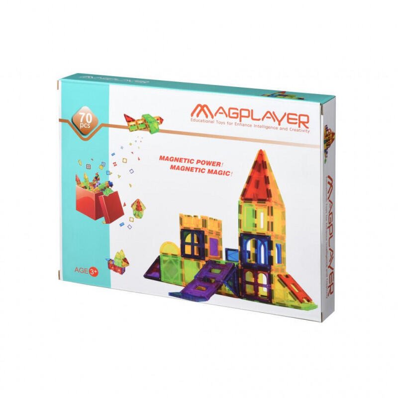 Magplayer - set de constructie magnetic 70 piese