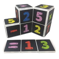 CreateOn - Set de constructie Magnetic Numere pe tabla 123 16 piese Magna-Tiles