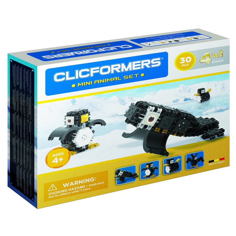 Clicstoys - set de construit clicformers- mini animal set 30 piese