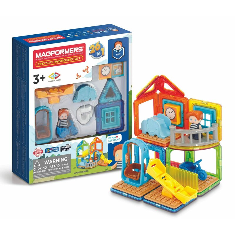 Clicstoys - Set de construit Magformers- Locul de joaca, 33 piese