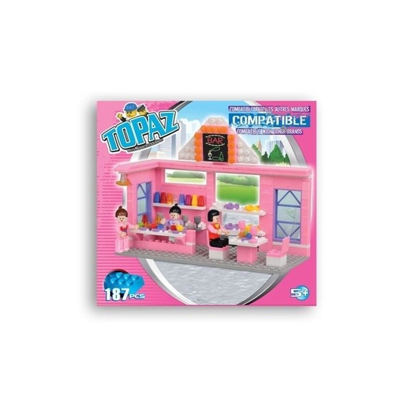 Set de construit tip lego-restaurant- 213 piese