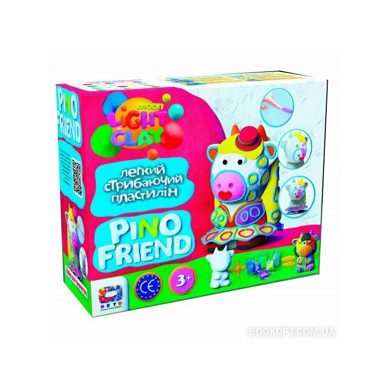 Okto - set de creatie cu argila usoara, moon light clay - pino friend - didi
