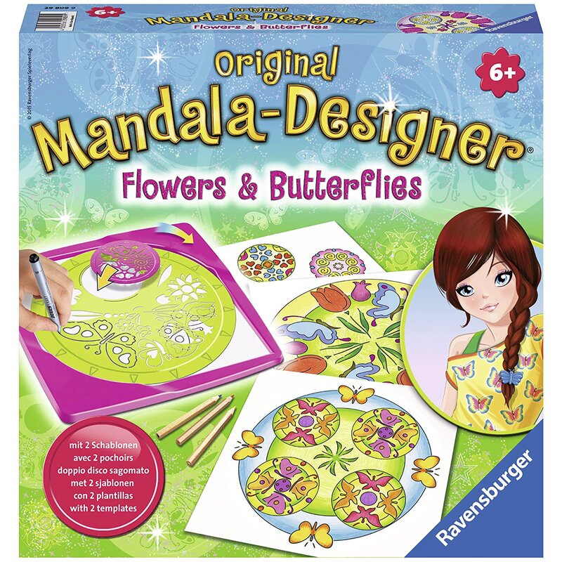 Ravensburger - set creativ mandala flori si fluturi