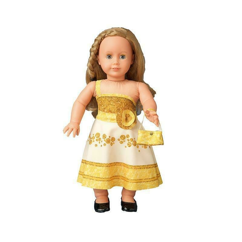 Dress your doll - set de croitorie hainute pentru papusi couture nataly gold,
