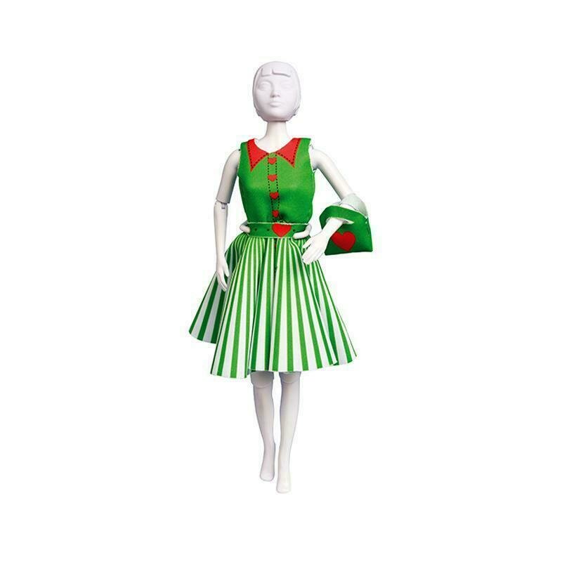 Dress your doll - set de croitorie hainute pentru papusi couture peggy hearts,