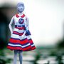 Set de croitorie hainute pentru papusi Couture Peggy Stripes, Dress Your Doll - 2